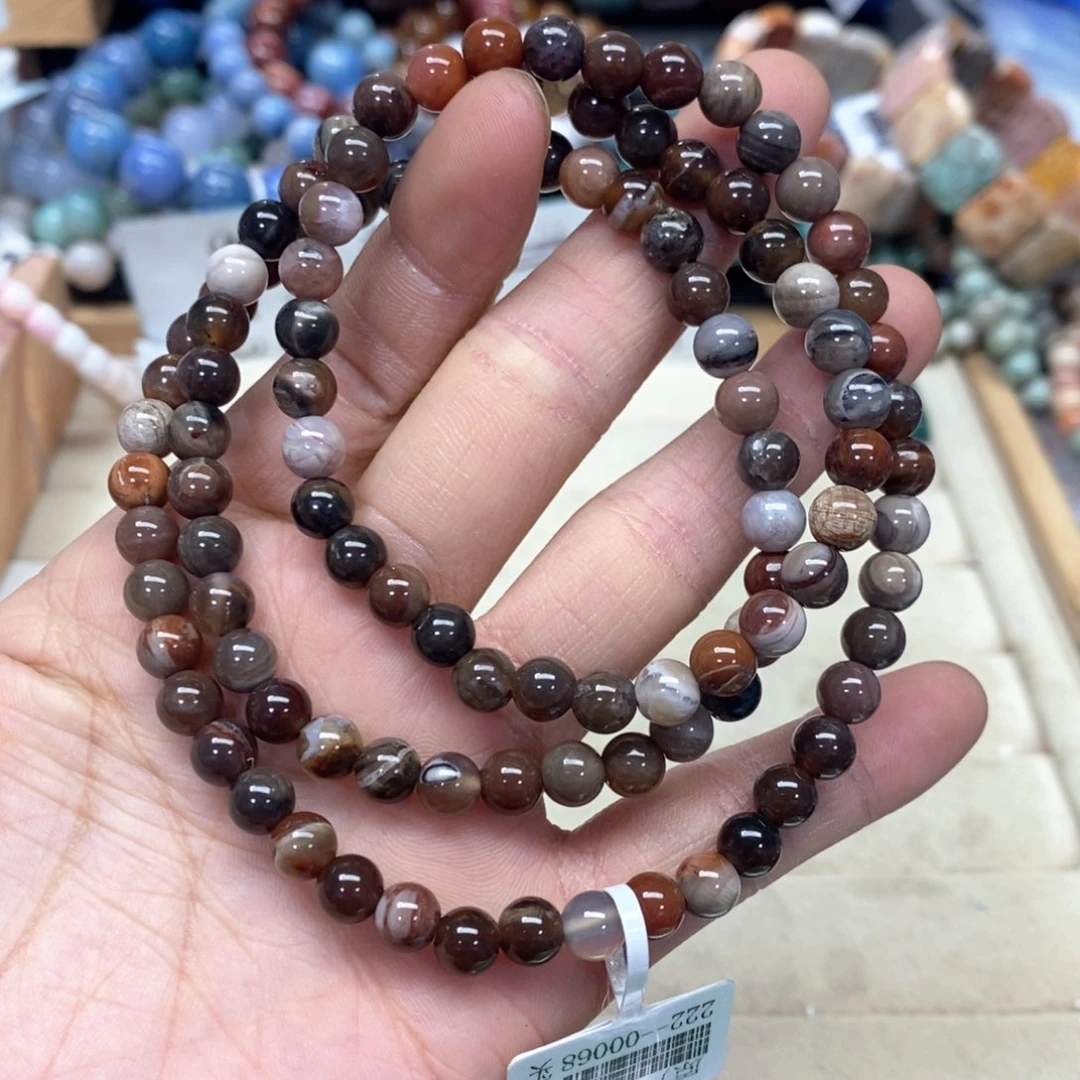 硅化珊瑚（珊瑚玉）手链未镶嵌奇*思218