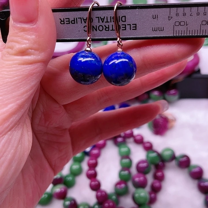 红宝石青金银S925镶嵌