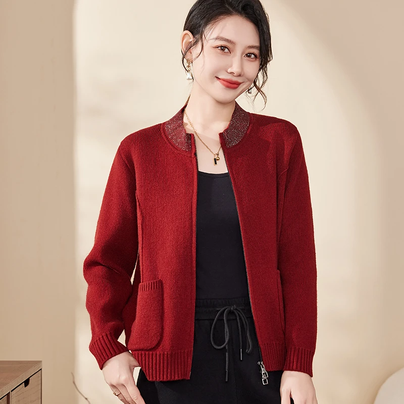 妈妈春装2025洋气休闲外套新款中老年女装薄款春秋时尚开衫上衣服