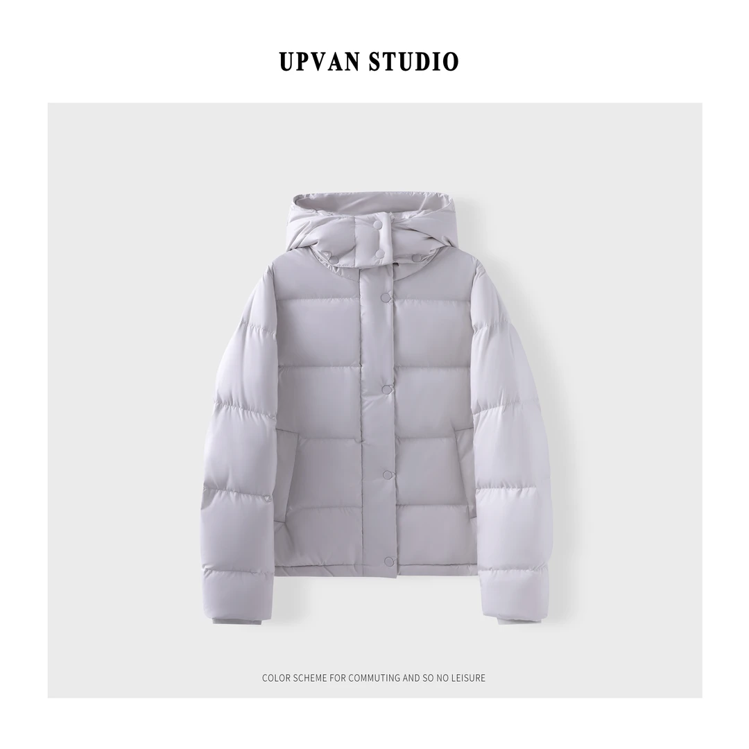 UPVAN 连帽短款羽绒服