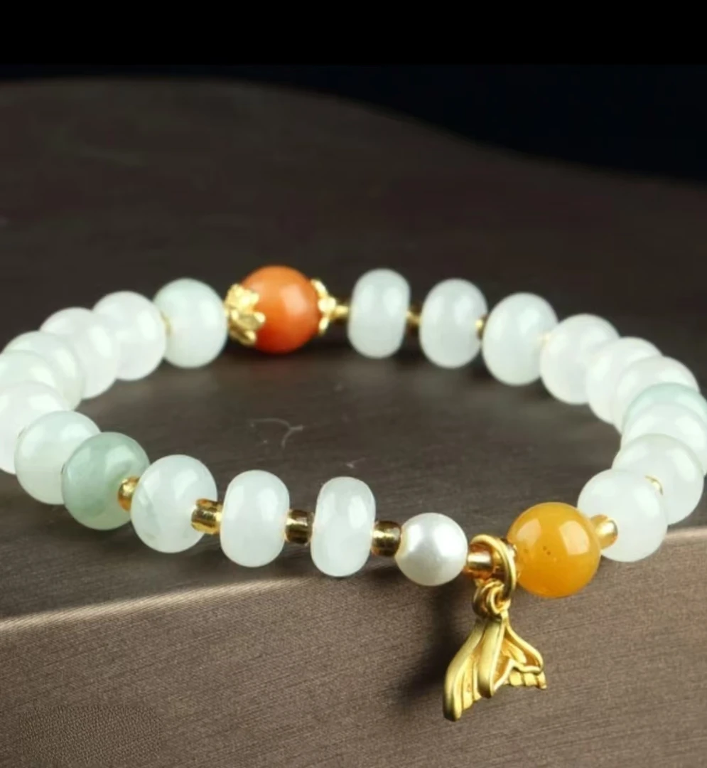 天然玉石手串男女同款时尚百搭玉手串