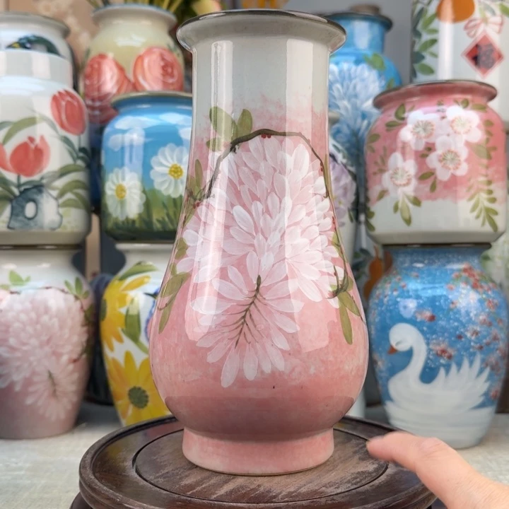 景德镇陶瓷花手绘釉下彩