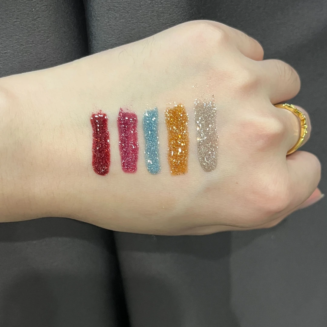 【娜姐优选】新品高密度爆闪碎钻胶星星日记五色一组