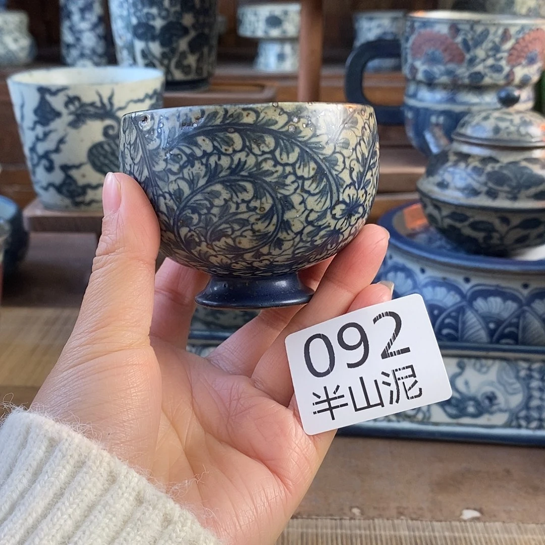 陶手工手绘青花高温陶瓷