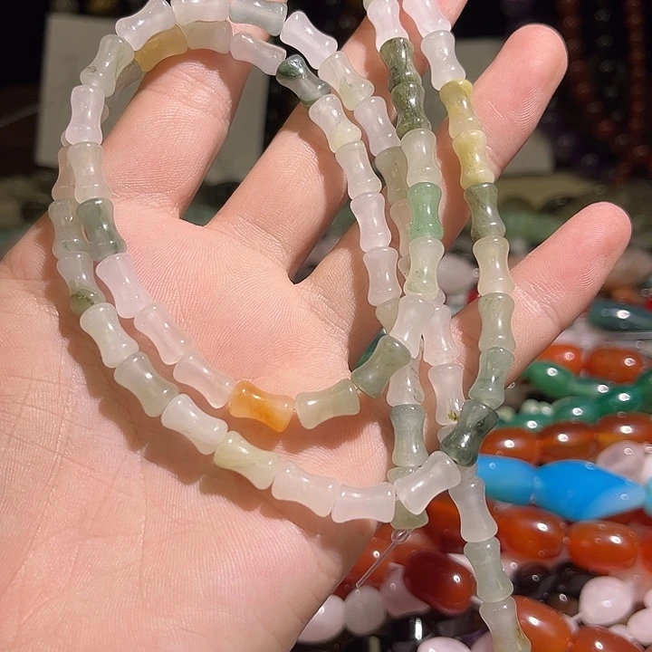 玛瑙/玉髓未镶嵌珠宝半成品天山玉竹翠