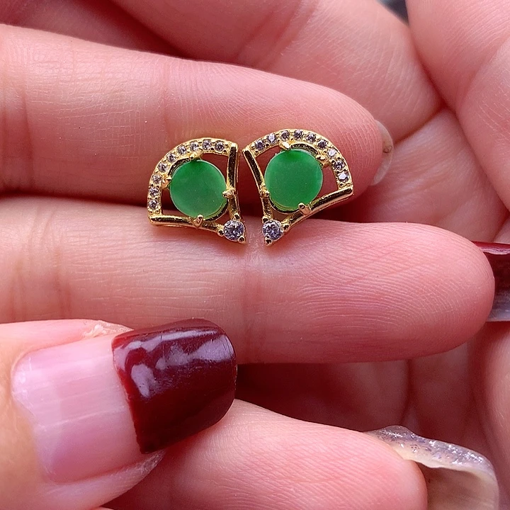 翡翠颈饰银S925镶嵌翡翠