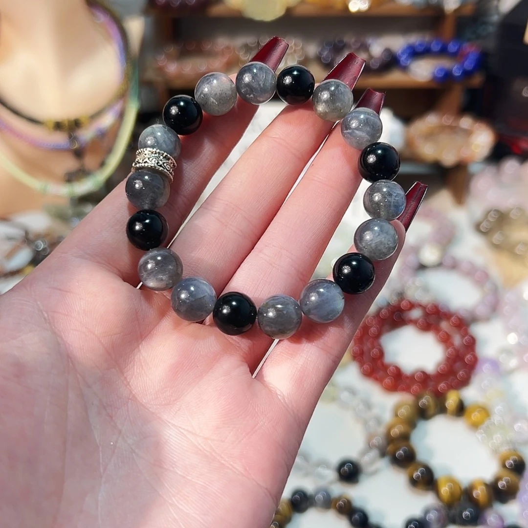 未镶嵌水晶手链灰月光