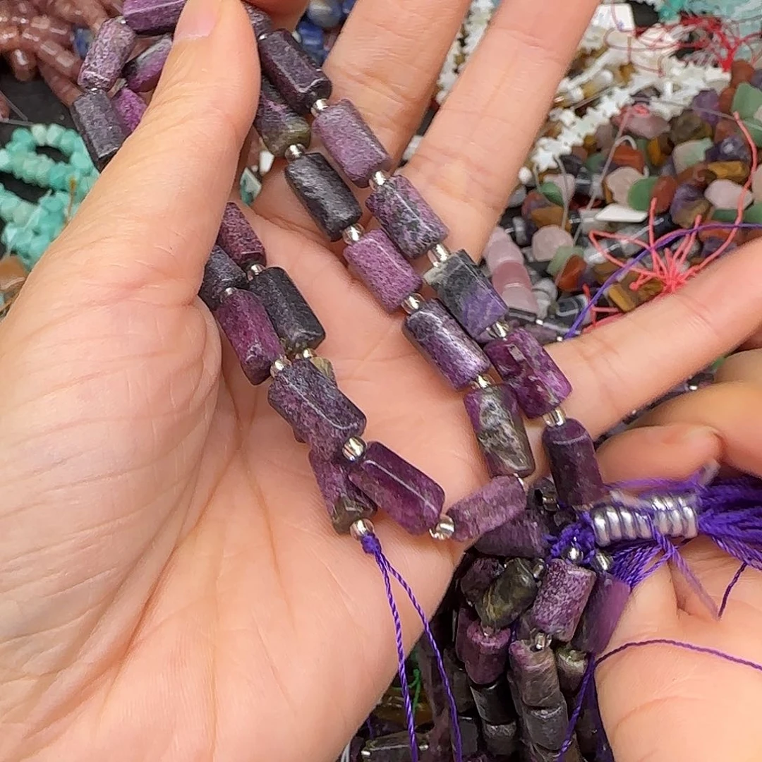 玛瑙/玉髓合金珠宝半成品苏莹石6mm一条