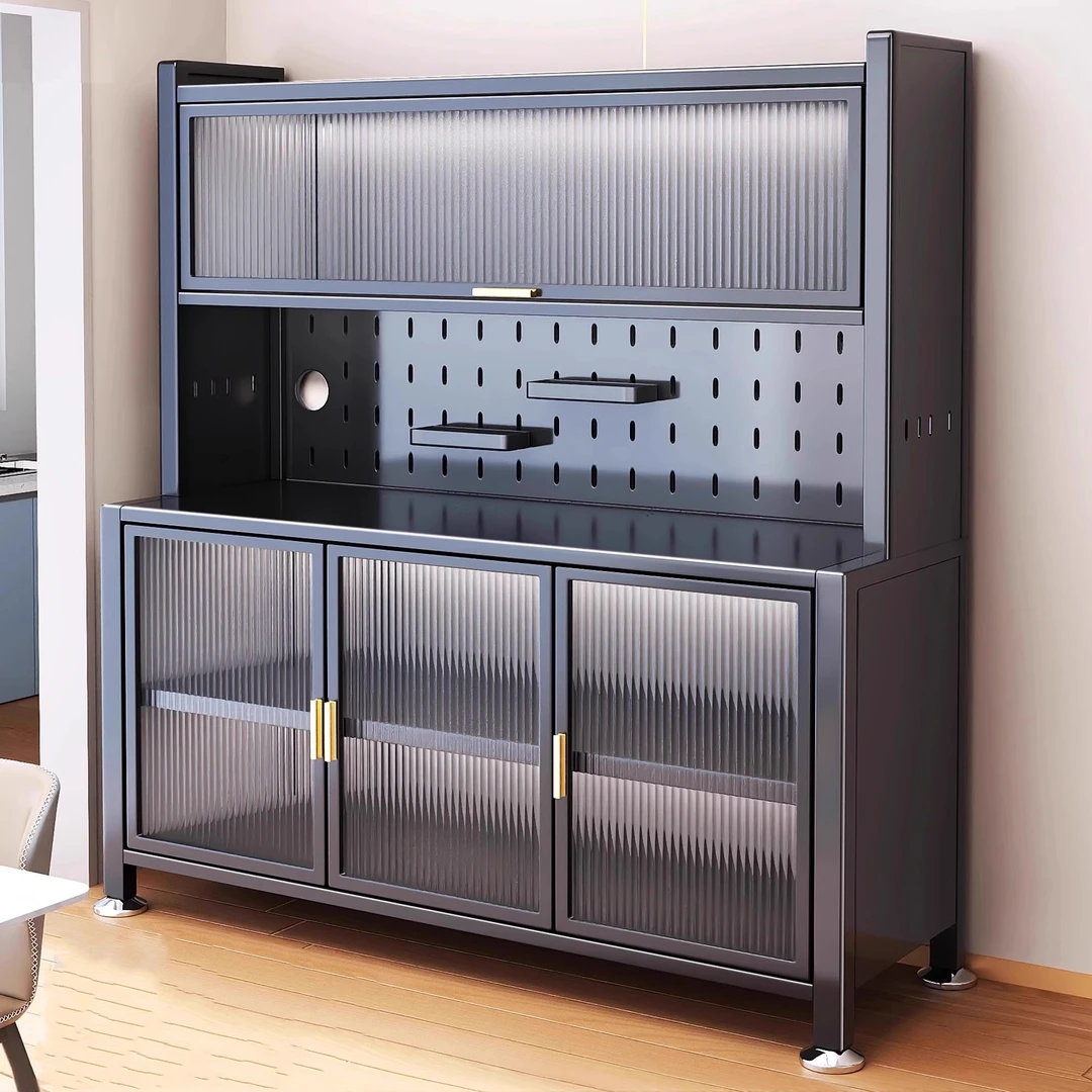 厨房置物架餐边储物柜落地多层烤箱微波炉锅电器多功能收纳橱柜子