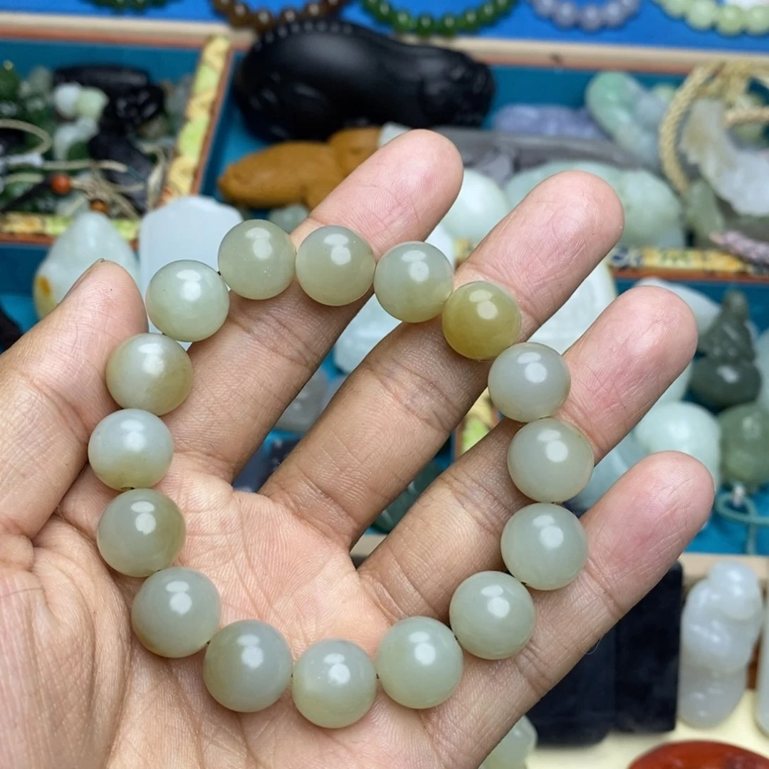 手串未镶嵌和田玉蛋*饭