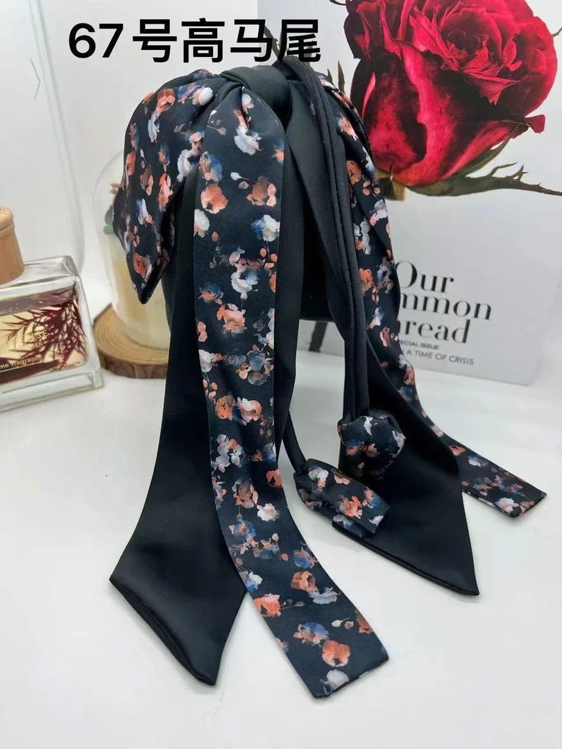 高级感韩版蓬松蝴蝶结发夹女后脑勺气质百搭马尾夹一字弹簧夹