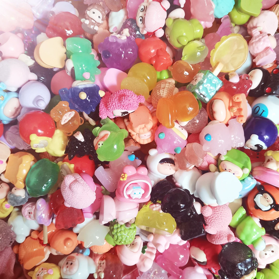 钥匙扣包包挂件实色夜光立体萌粒公仔自选福利