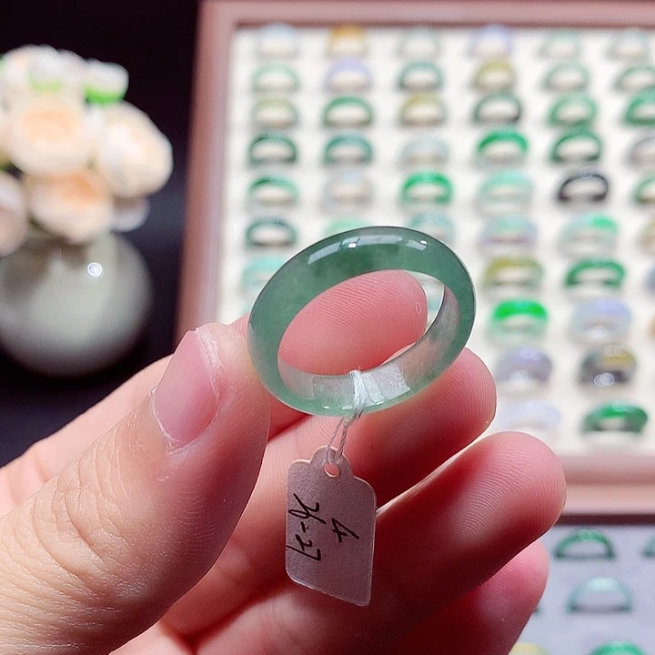 翡翠未镶嵌戒指26-27号