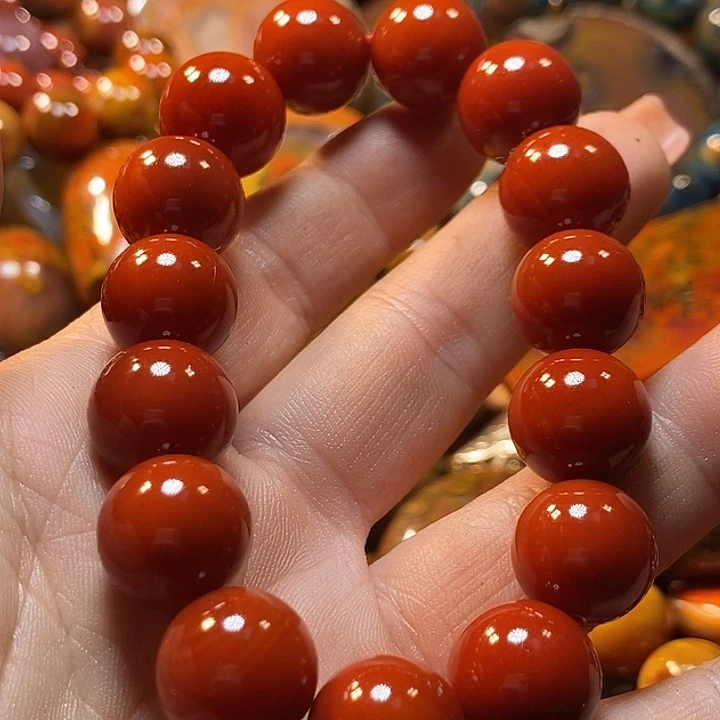 宝***油玛瑙/玉髓未镶嵌手链