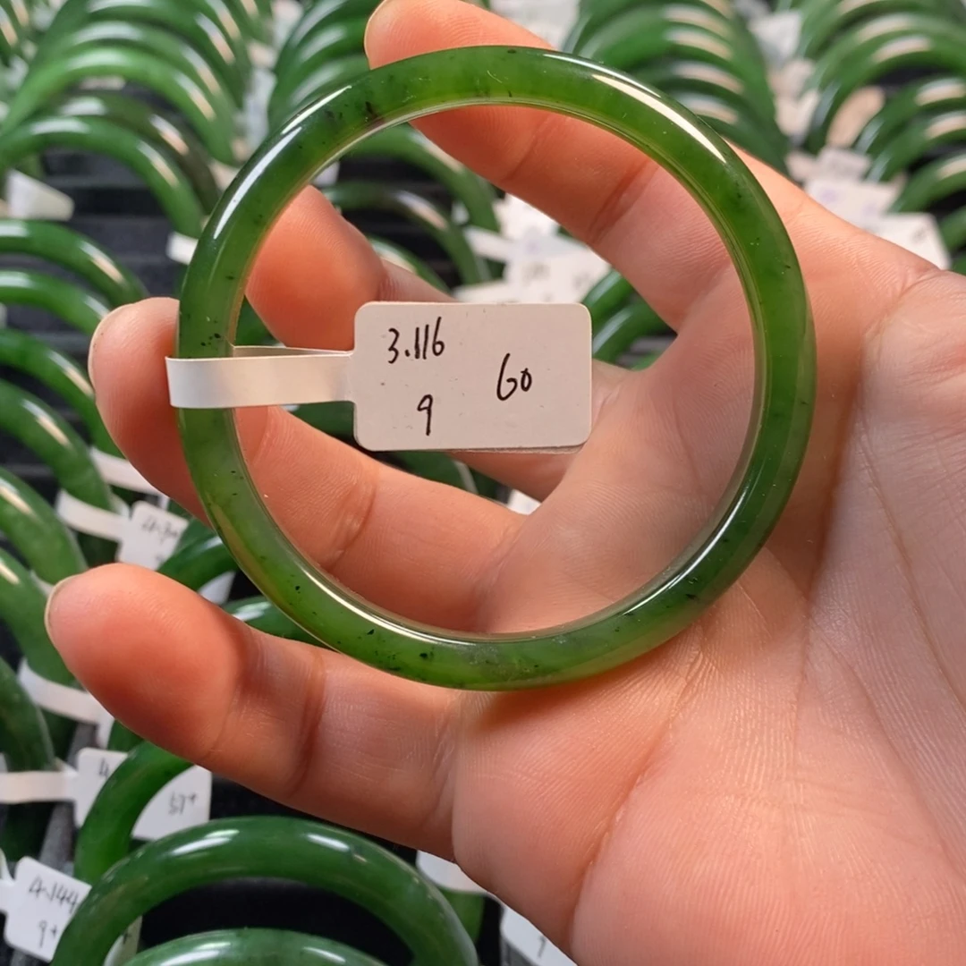 和田玉（碧玉）未镶嵌手镯60