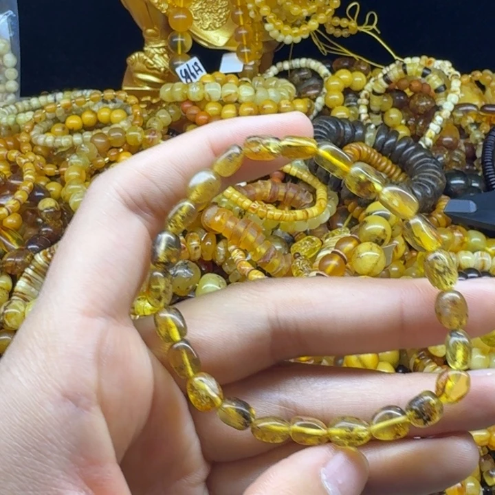 琥珀未镶嵌珠宝奇石