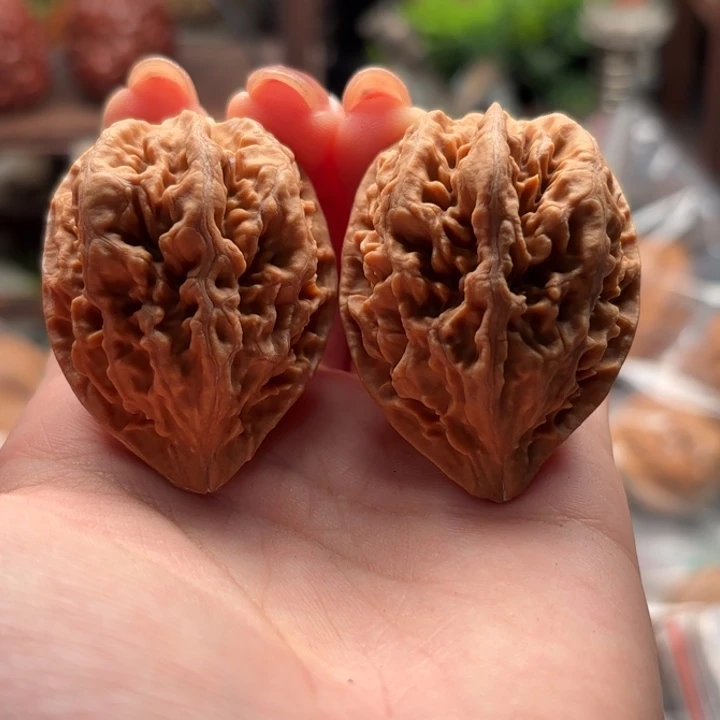 把件文玩核桃小蛙花皮81