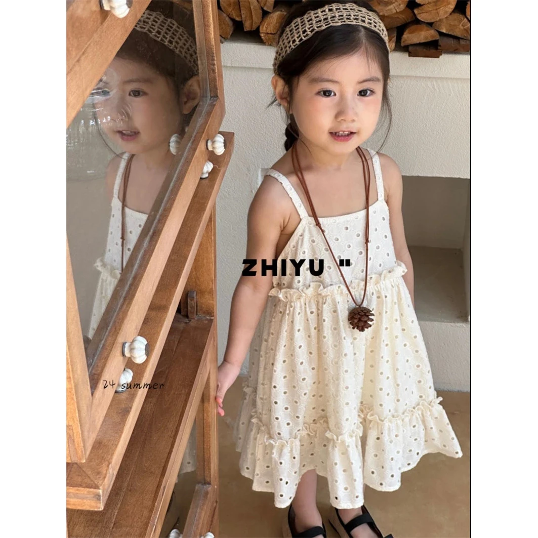 AC509~只语·25夏~法式刺绣吊带裙ZY1513