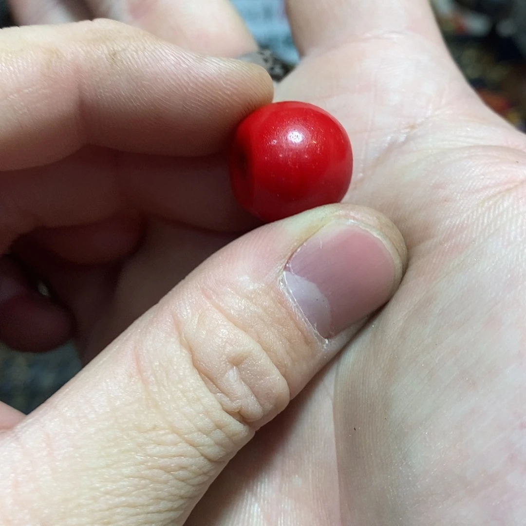 铜铁合金类大雪巴珠子一个