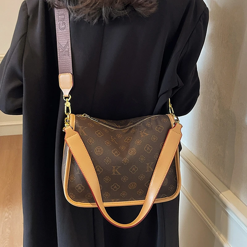 轻奢包包女新款高级感网红腋下女包宽肩带百搭大容量单肩斜挎包女