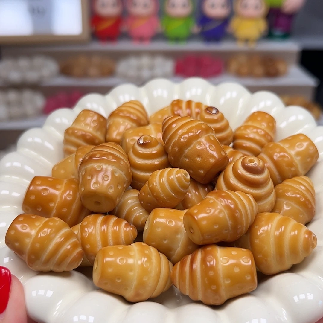 菩提根/象牙果手串瑕疵炭烤冰淇淋10颗