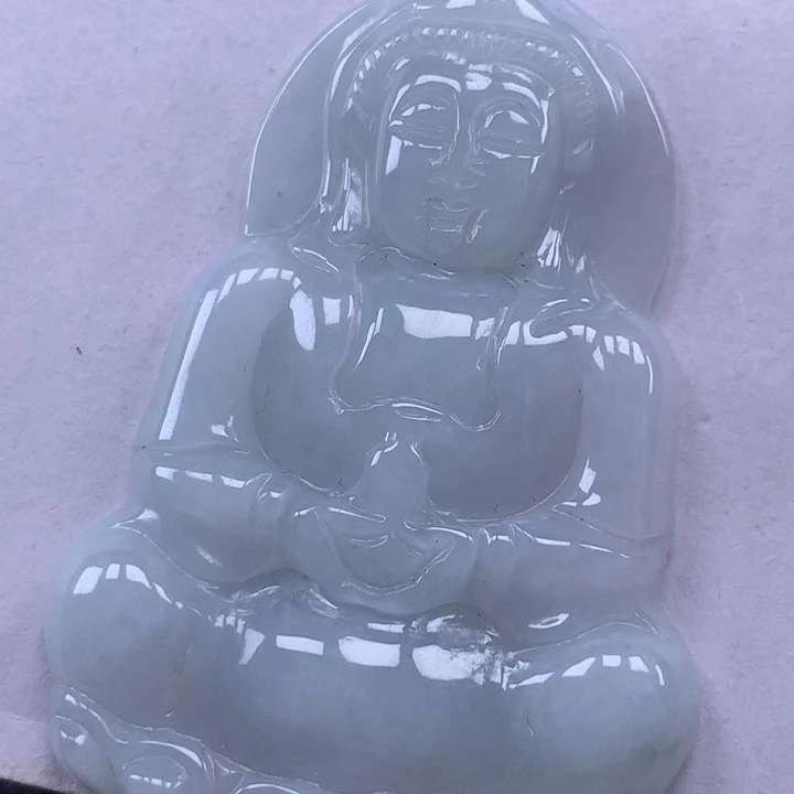 颈饰未镶嵌翡翠观音