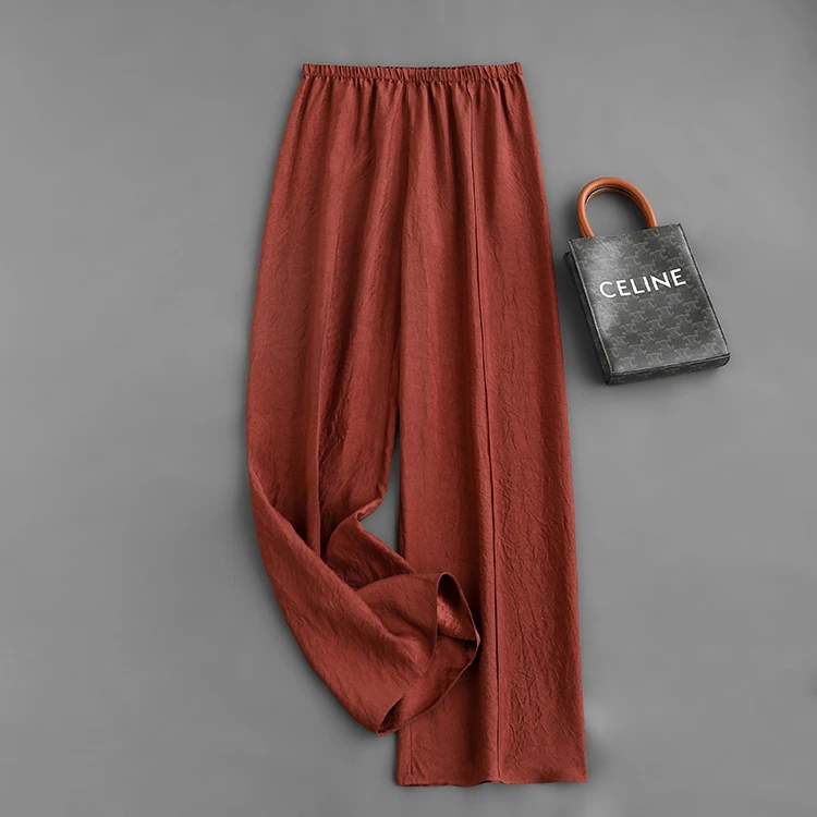 纵享丝滑！ 松紧高腰显瘦显腿直阔腿裤休闲裤长裤女夏新款