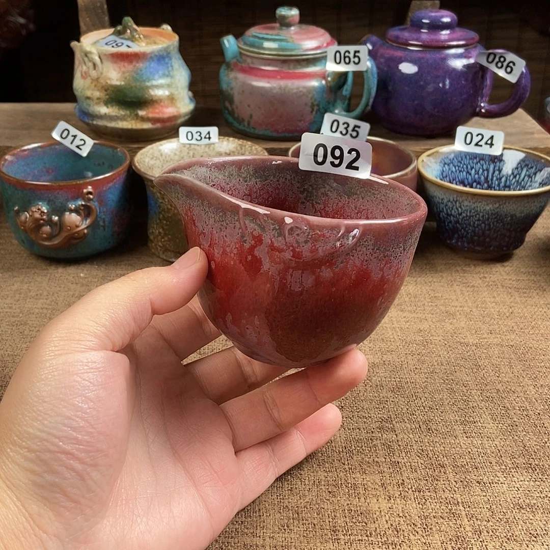 瓷片钧瓷茶壶茶具