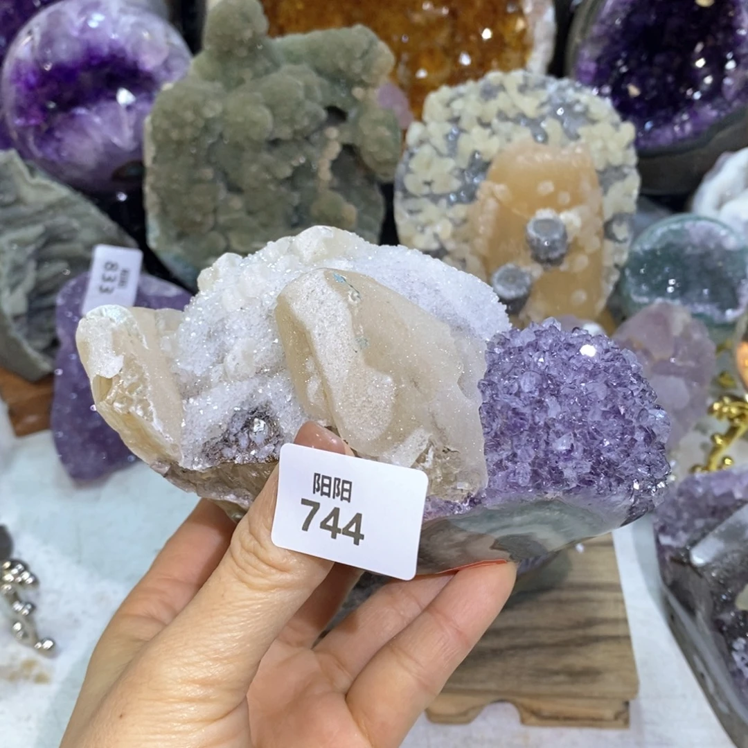 水晶大型摆件（非配饰）未镶嵌方解石