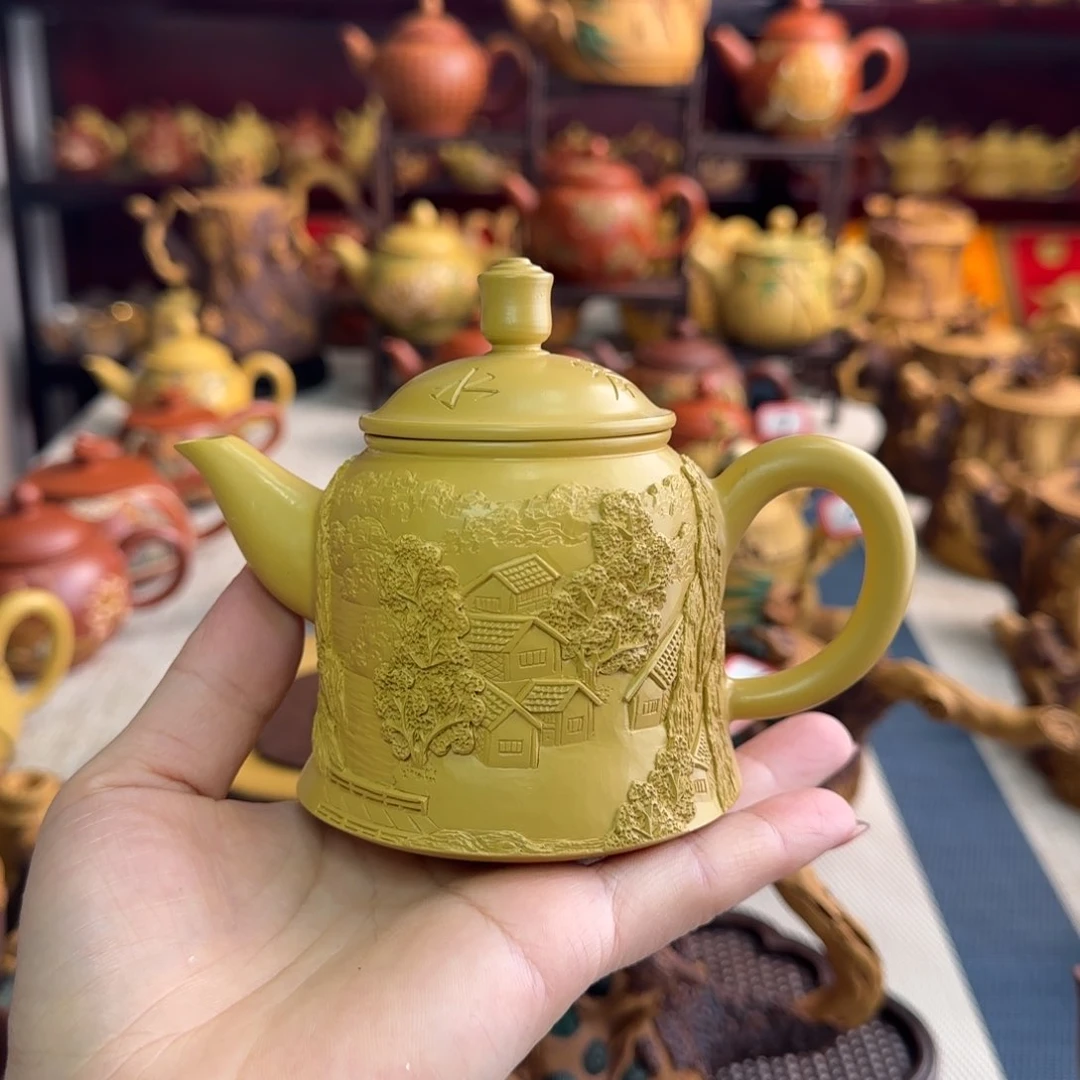 茶壶段泥海*山水黄段