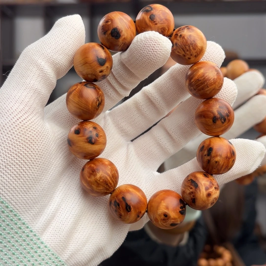 柏木（崖柏）手串/手链 1.8碳化瘤花薄荷甜香瘤包42.5 特色