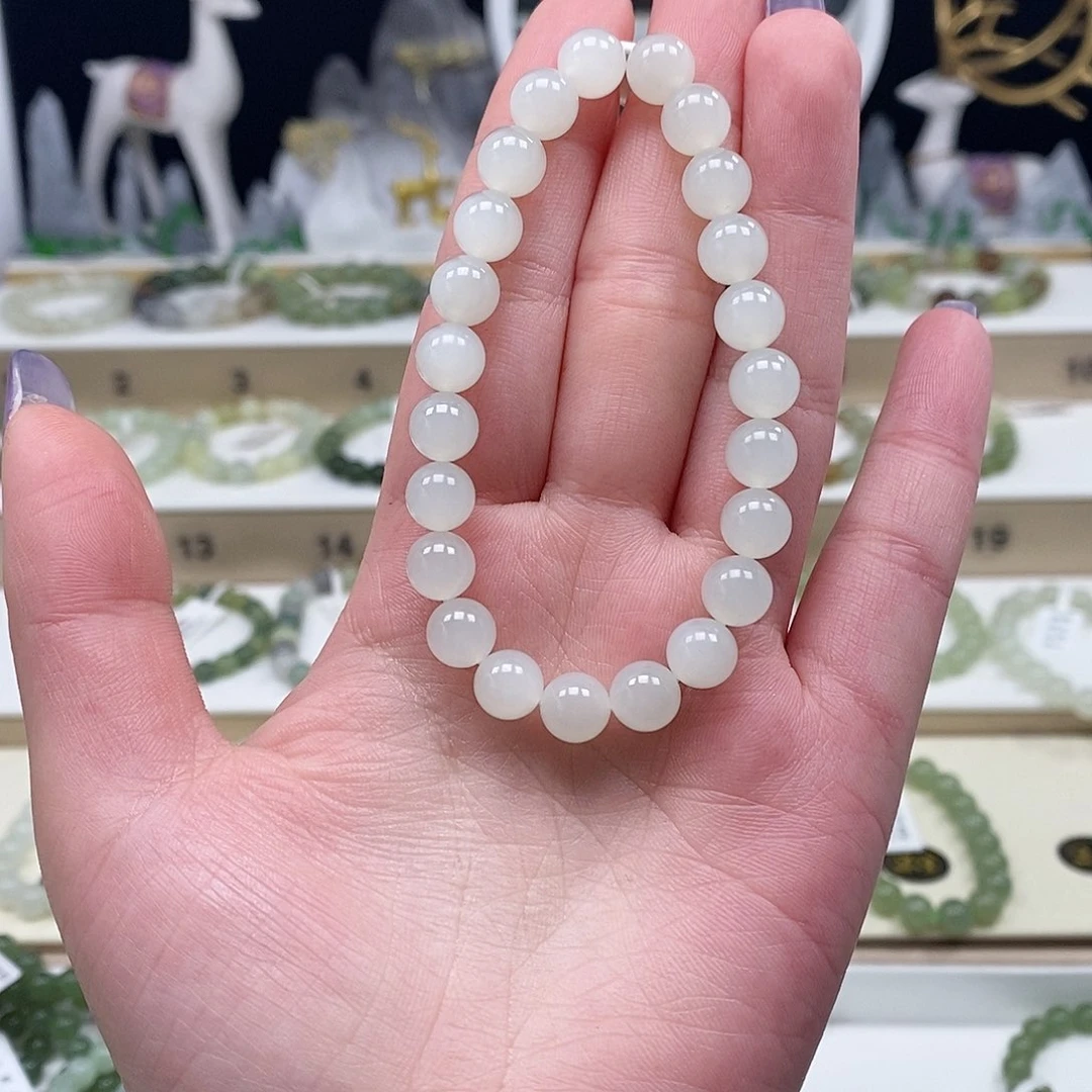 未镶嵌手串和田玉雨*晨