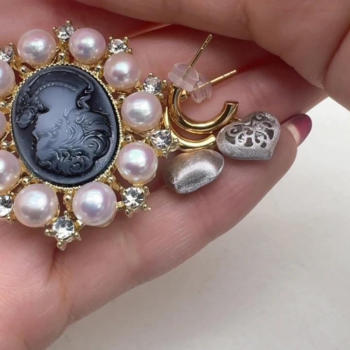 淡水珍珠耳饰未镶嵌