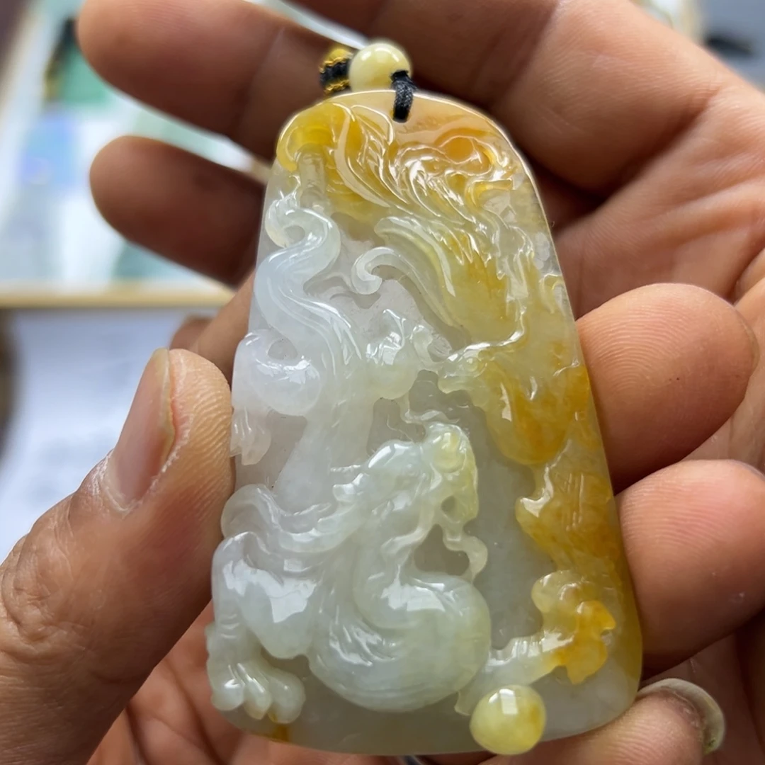 翡翠未镶嵌颈饰天然