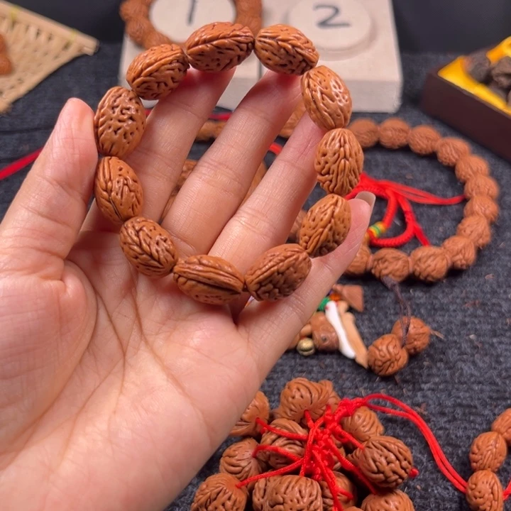 落***多桃核吊坠桃枭手串L5