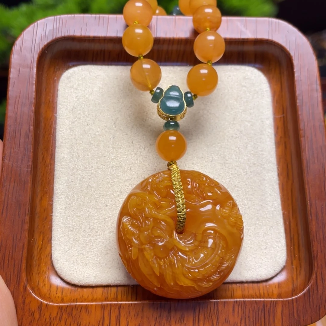 蜜蜡颈饰未镶嵌项链