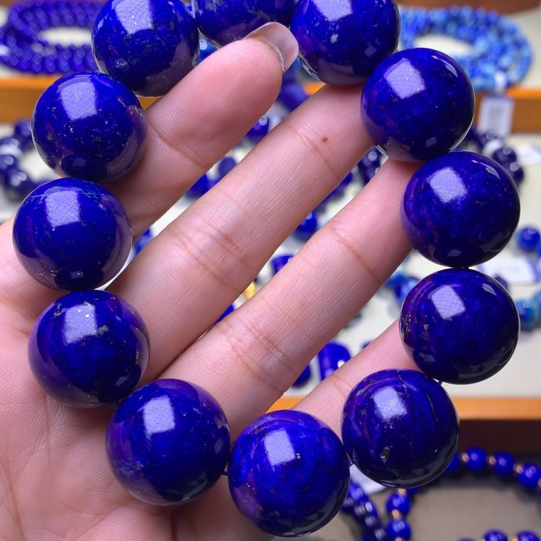 青金石未镶嵌手串19+