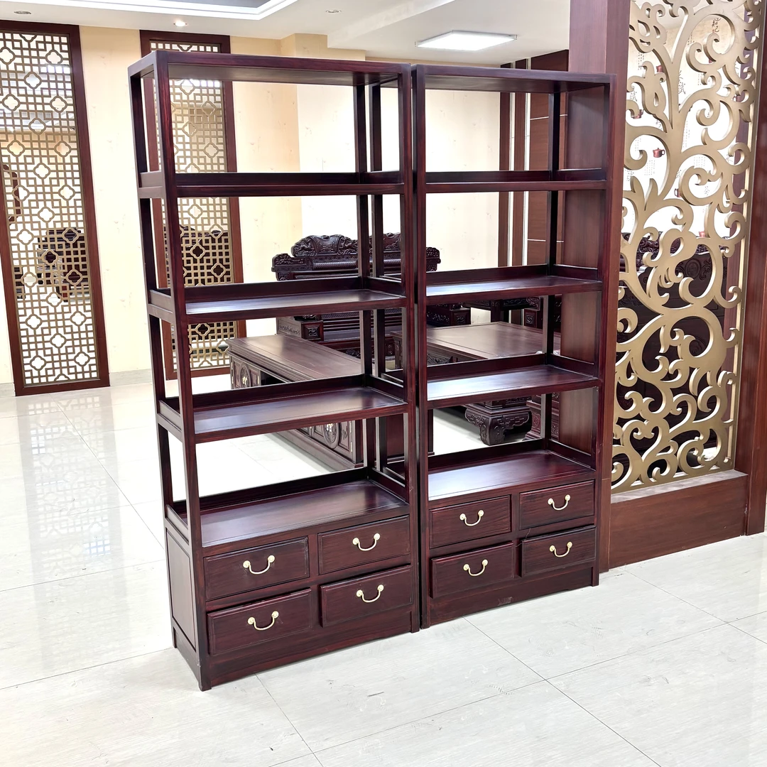 经典博古架多宝格书架书柜置物架酒柜明示博古架：长80宽35高191