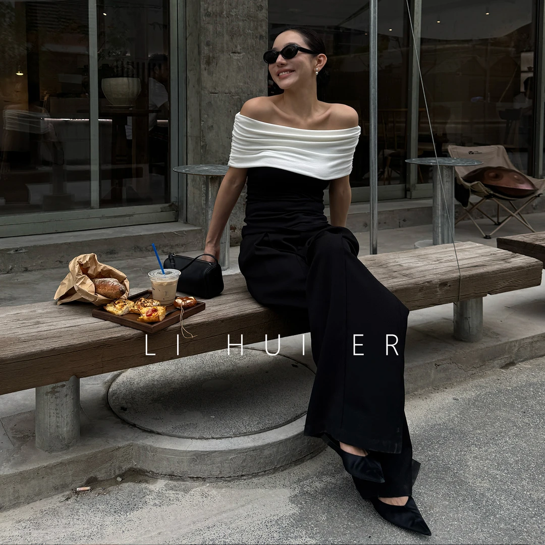 LiHuiEr李慧儿【历历万乡】2025秋季新款显瘦小众设计上衣HNE075