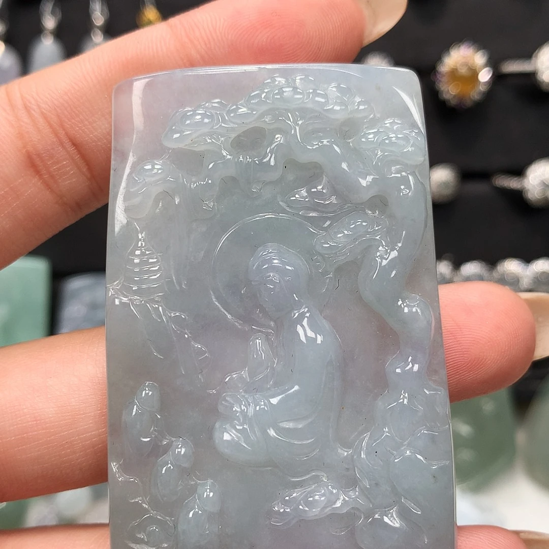 翡翠未镶嵌挂件玉牌