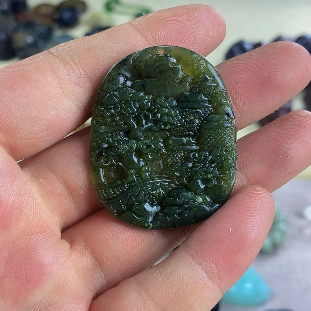 和田玉（碧玉）未镶嵌珠宝奇石