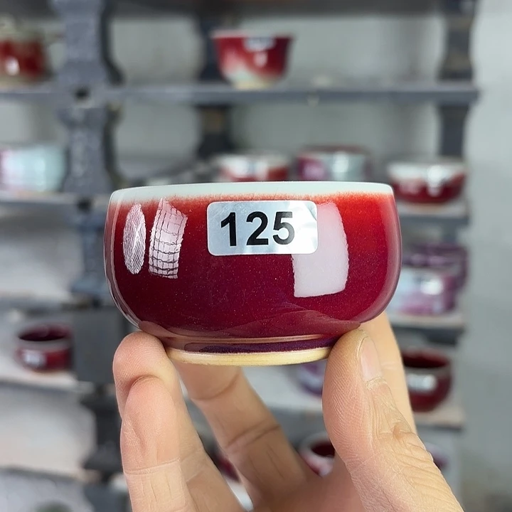 珍***姐125手工钧瓷主人杯