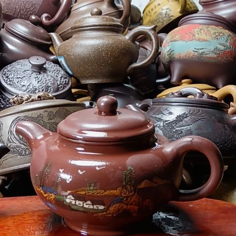 茶壶紫砂宜兴原矿石红柴烧手工380cc紫砂壶