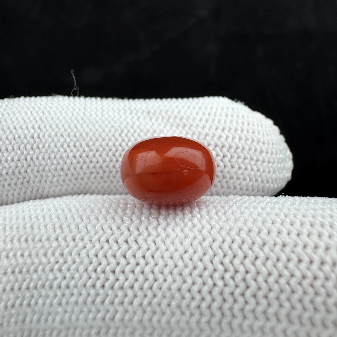P2063天然南红 扣子10.7*7.5mm支持复检 假一罚四