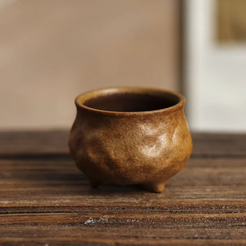 【坐饮亭竹】酱釉禅意炉（灰念0004）