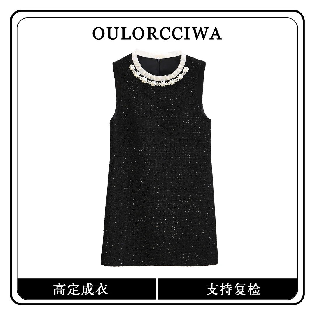 【心蕊】春款女装连衣裙气质时尚收腰显瘦连衣裙OLQW-913-黑色