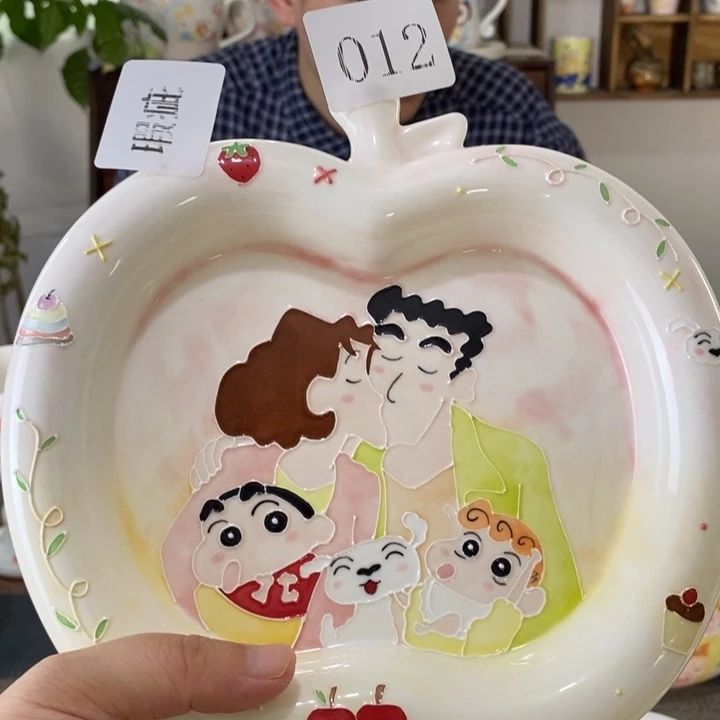 瓷片景德镇釉下彩手绘