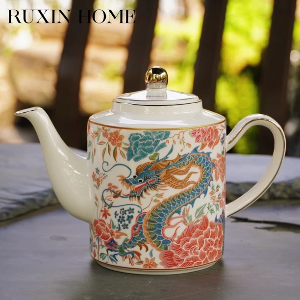 如馨·龙凤刺绣 纽约壶