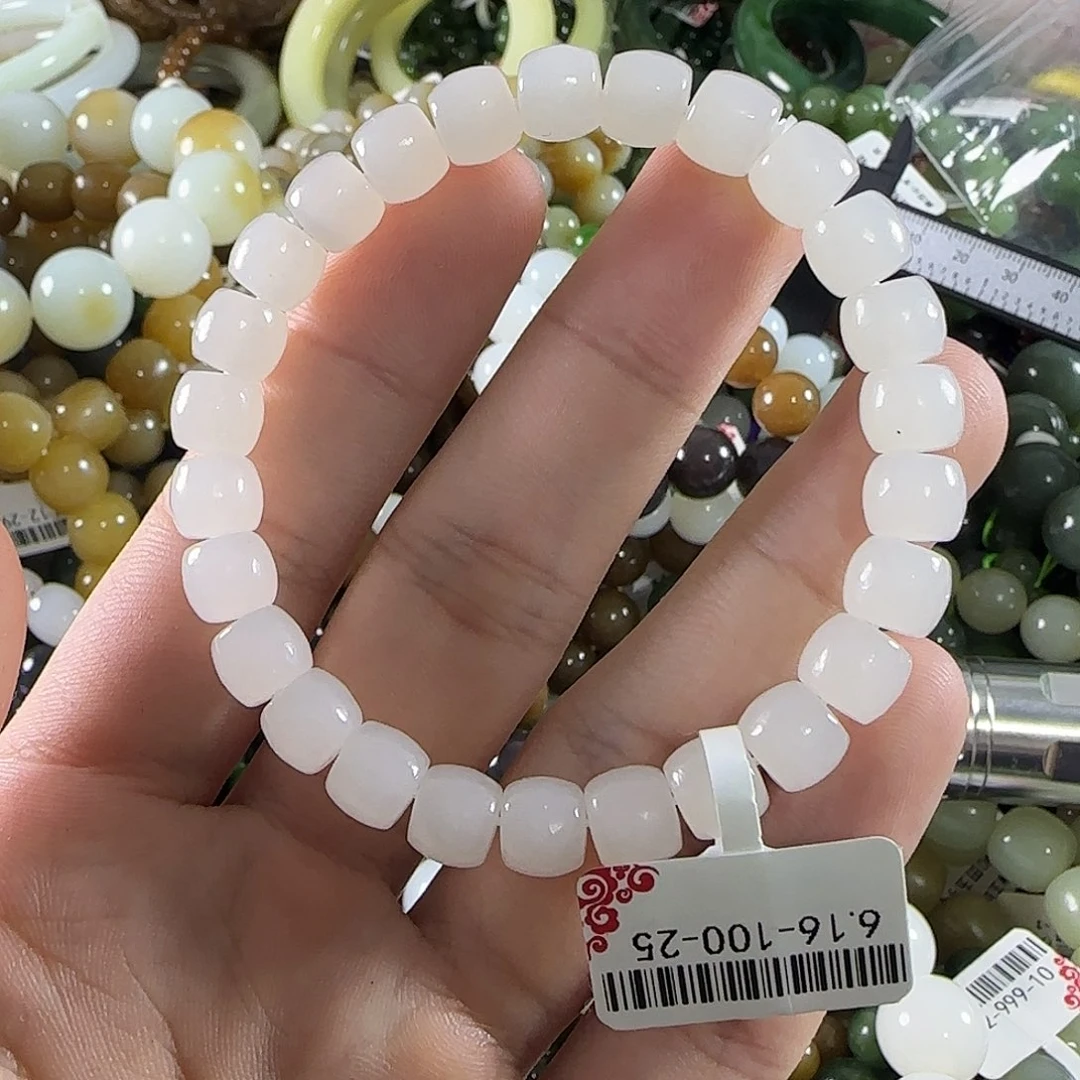 和田玉未镶嵌手链70