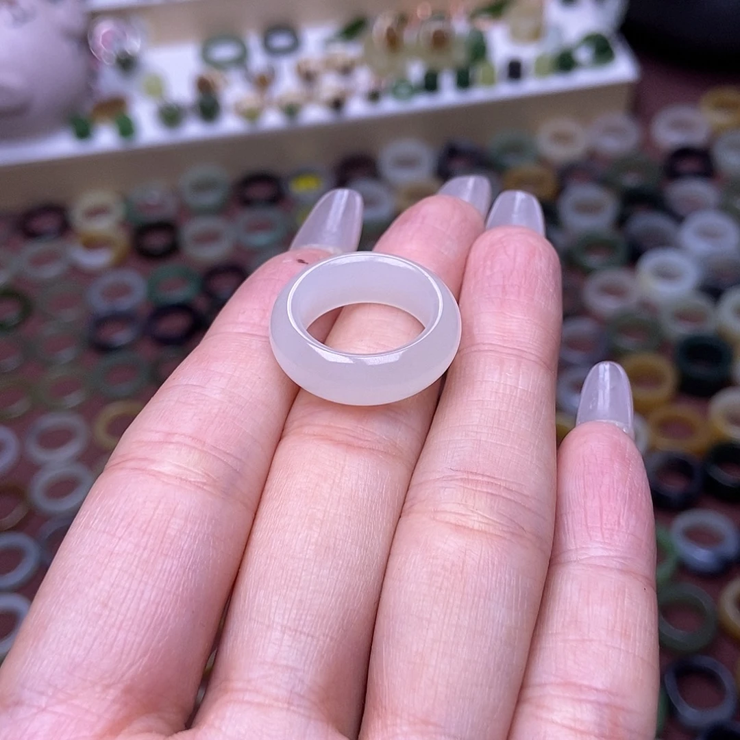 和田玉戒指未镶嵌16.1白月光